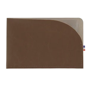 Porte-carte grise en matière végétale (Format horizontal) - Chocolat